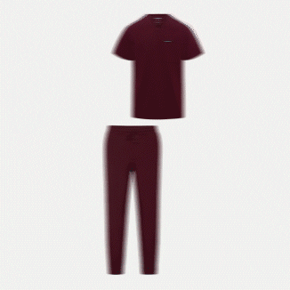 Images of scrub tops and scrub pants alternating left and right to form a scrub set. - Men Nav Tile